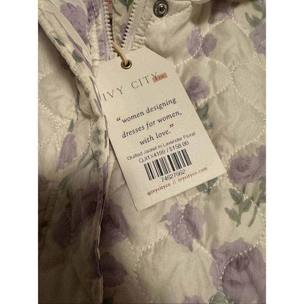 Ivy City size 1X quilted floral jacket retails $158 - NWT - Picture 6 of 8